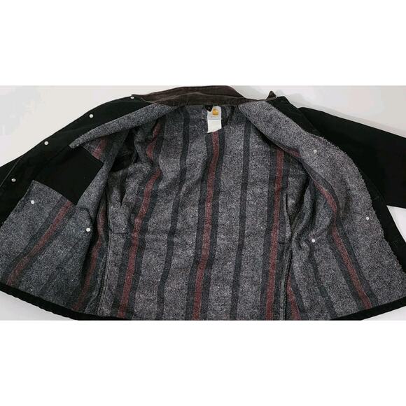 Vintage Carhartt Jacket Mens Large Blanket Lined Chore Coat Workwear USA 90s - Picture 5 of 14